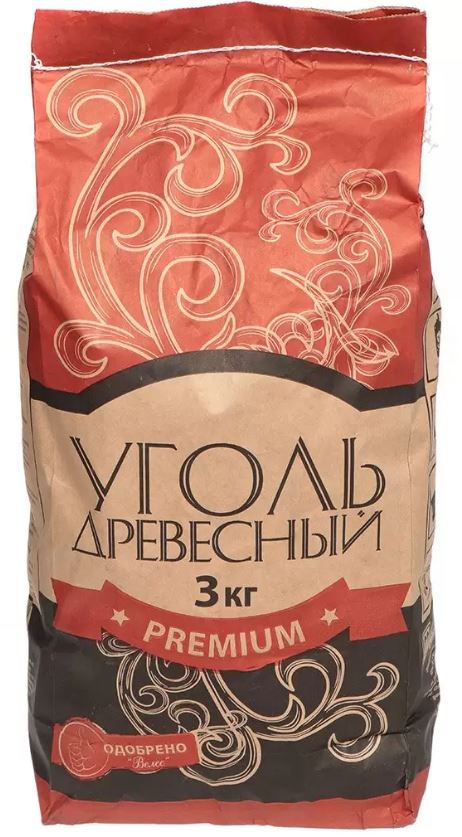 Уголь древесный 3 кг, Велес Ликвидация