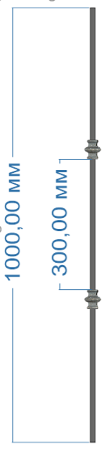 49/2 Балясина 100*35мм, кв.12мм