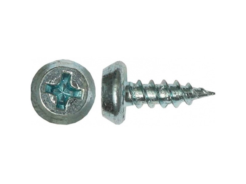 Саморез 3,5*11 для крепл.метал.профилей полуцилиндр.головка, оксид, острый (1000ф)