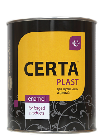 CERTA-PLAST Эмаль с эффектом металлик шоколад (0,8кг)