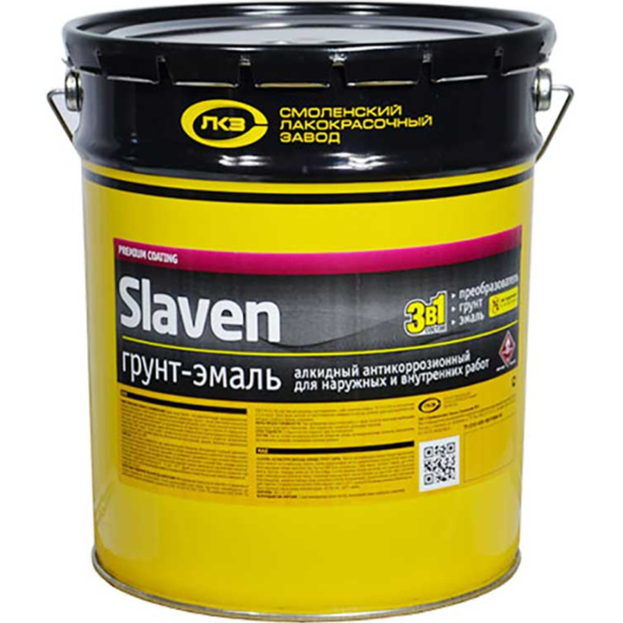 Slaven Грунт-эмаль "3в1" белый (20кг)