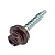 Саморез кров. по металлу 4,8*19 шоколад (RAL 8017) (50шт) Daxmer