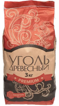Уголь древесный 3 кг, Велес