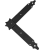 Уголок фигурный 300*300*50 (черный)